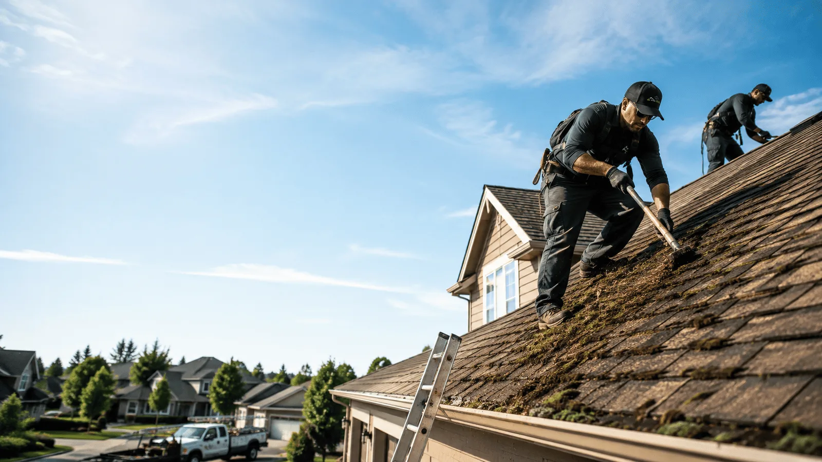 Roof Moss Removal in Lannon, WI near me